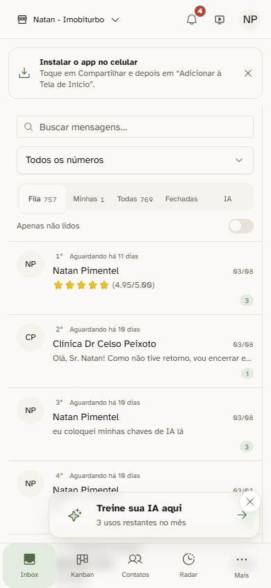 Instalação do PWA no iOS Safari